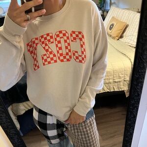 Cozy Checkered Sweatshirt